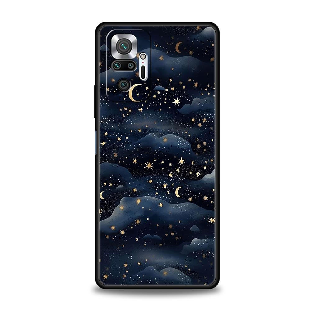 

Fashion Starry Sky Stars Phone Case Cover for Redmi 14C 10C 9 Note 14 13 12 10 11 Pro Plus K40 K50 Pro Plus 5G Soft TPU Shell Note 14 Pro