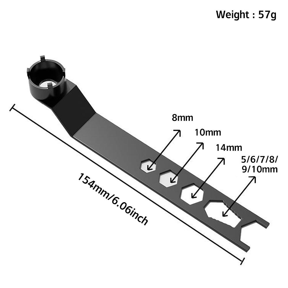 

Motorcycle Four-claw Angle Grinder Special Wrench 4-hole Multi-size Adjustable Hand-held Wrench Car Motorcycle Repair Accessorie