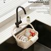 Hanging Sink Drain Basket, Kitchen Food Residue Filter Strainer for Fruit Vegetable Washing