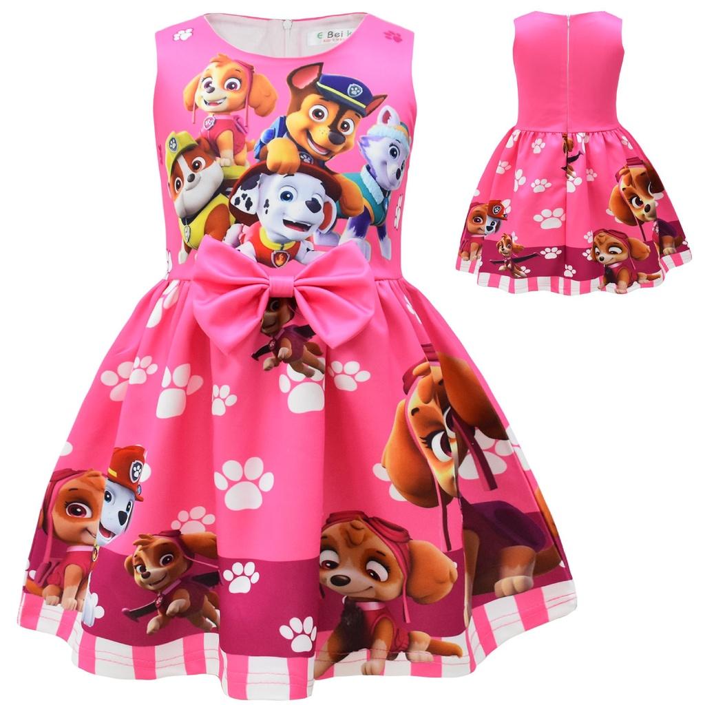 Schleife Mädchen Kinder Kleid Kurzarm Cosplay Kostüm Party Prinzessin