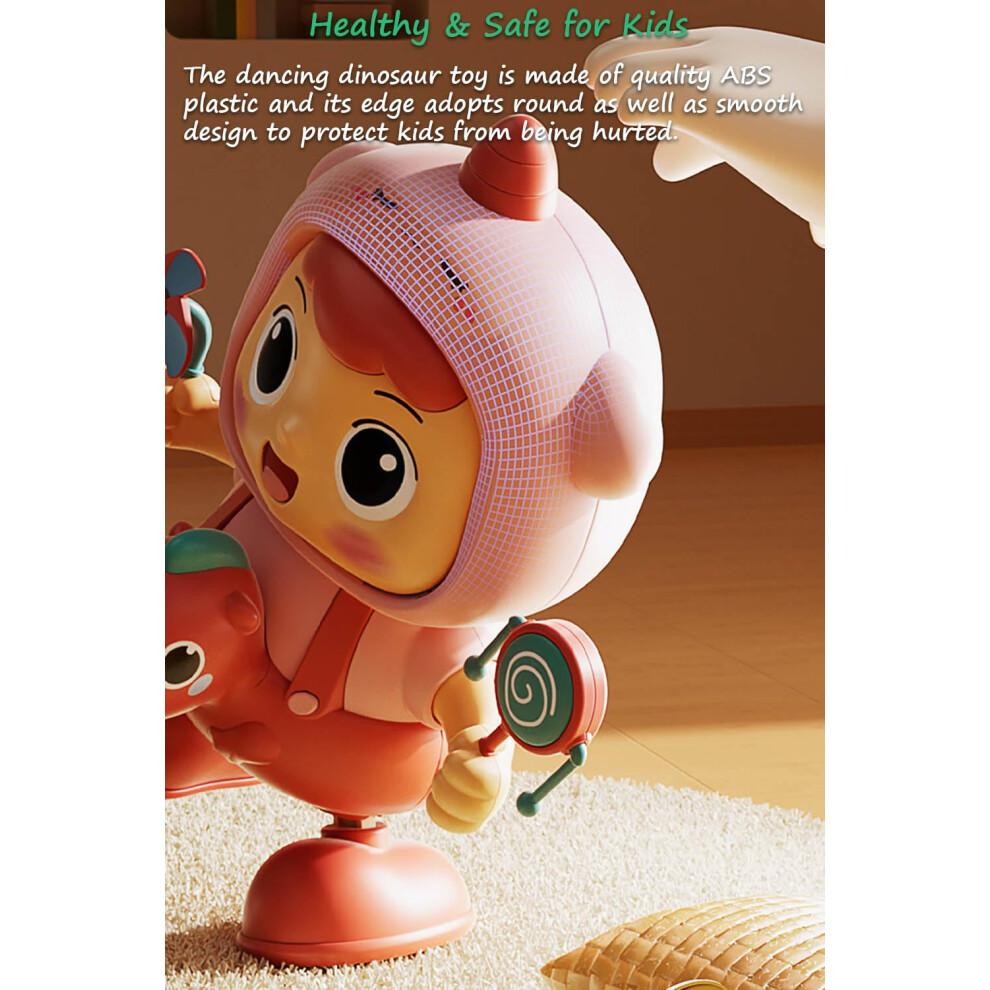Dancing Dinosaur Toy for Kids with Music Lights and Sound, Battery Operated Toddler Gift