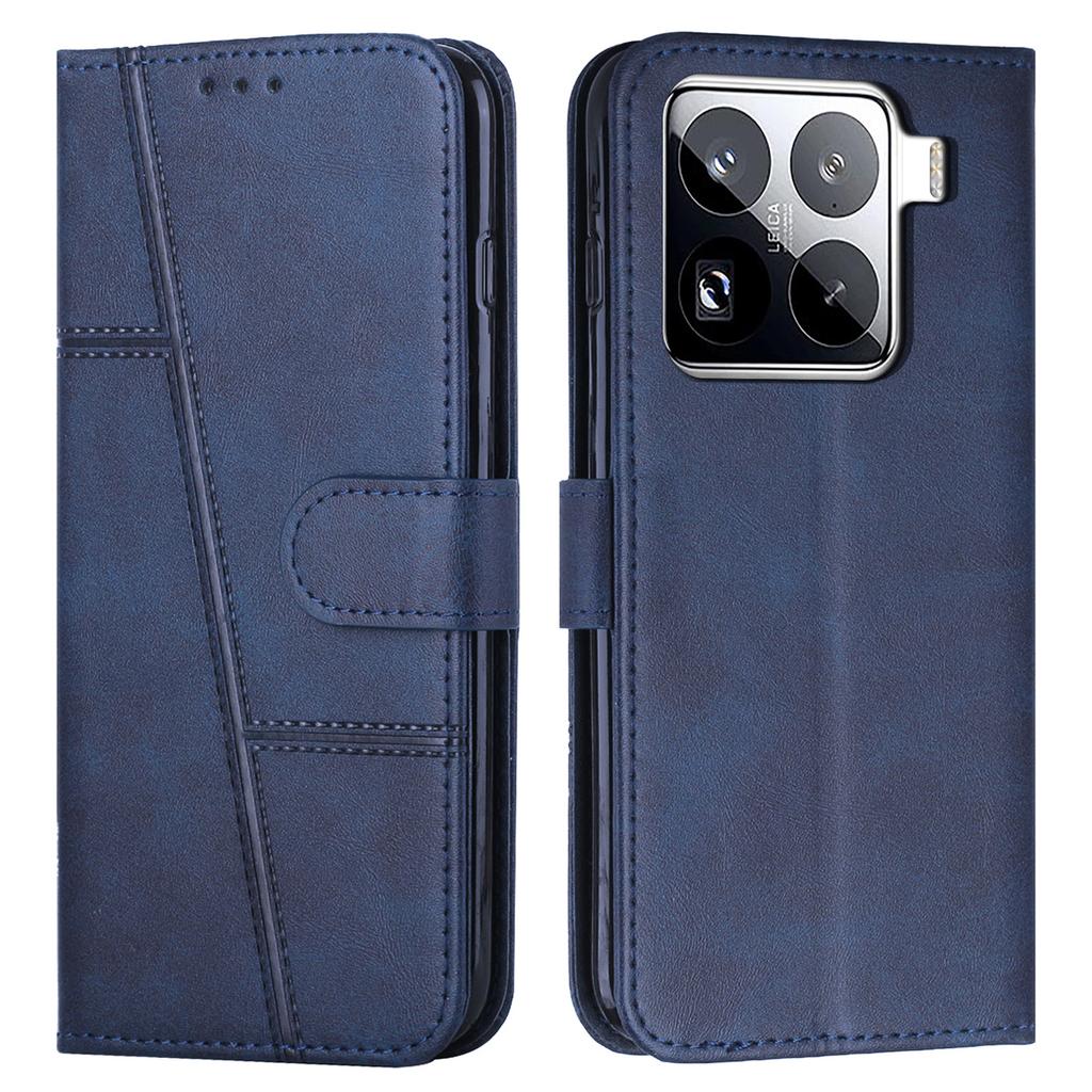 Etui z podstawką typu flip ze skóry ochronnej na telefon Xiaomi 15 Pro