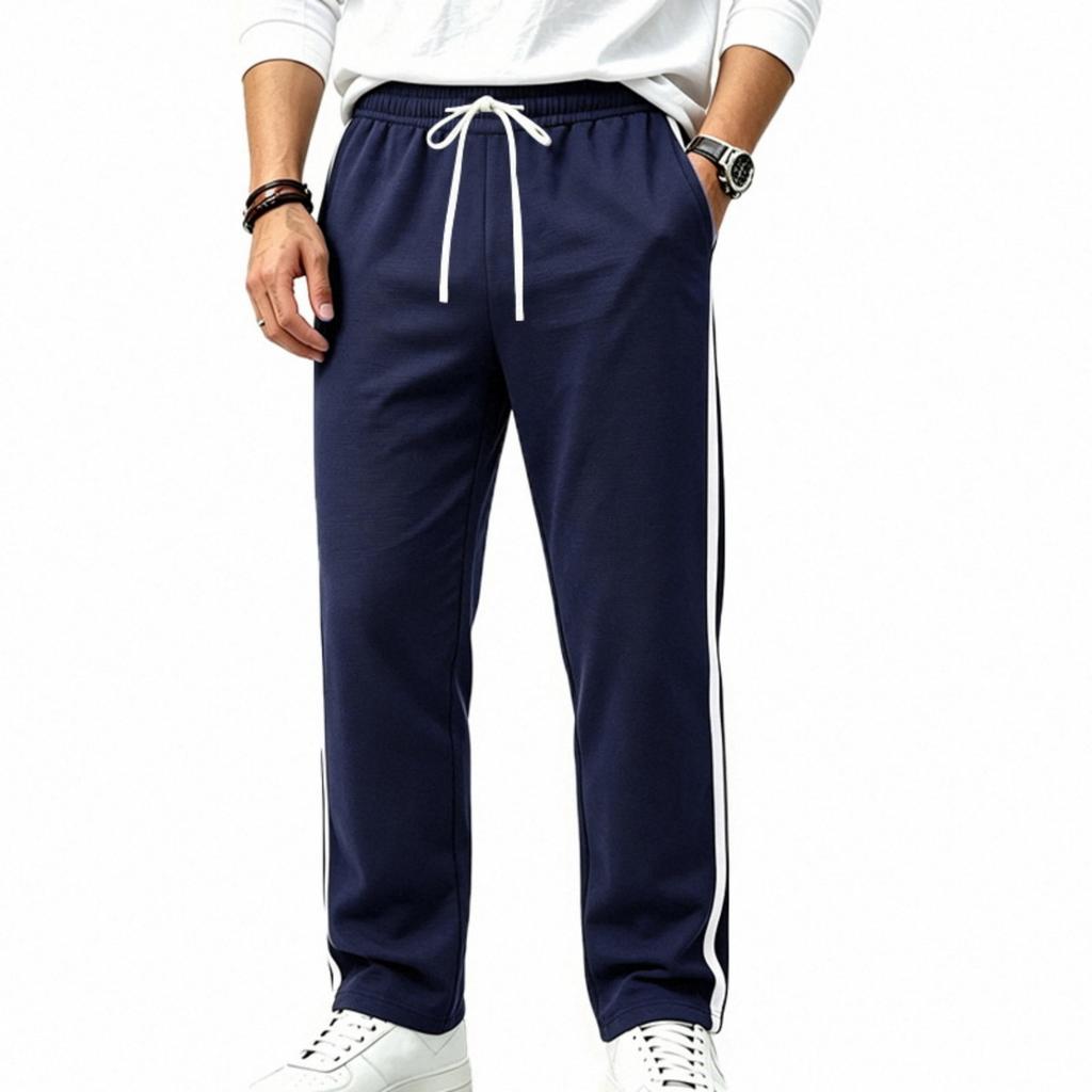Men's Loose Fit Straight Leg Joggers with Color for Athletic and Casual Wear