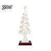 Luxury Home Office Decor Abstract Christmas Tree Figurine, Artistic Spiral Sculpture, Modern Xmas Sophisticated Art Statue for Desk Shelf Table Unique