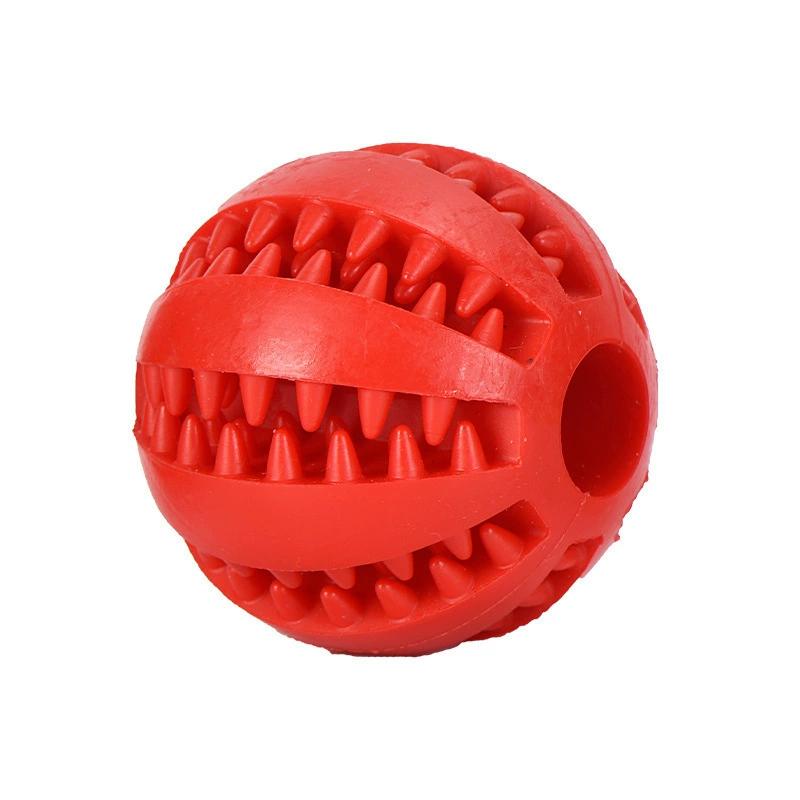 Dog Latex Molar Ball Elastic Bouncy Chew Toy Non Toxic Durable Bite Resist Leak Food Ball Teeth Grinding Oral Care Interactive