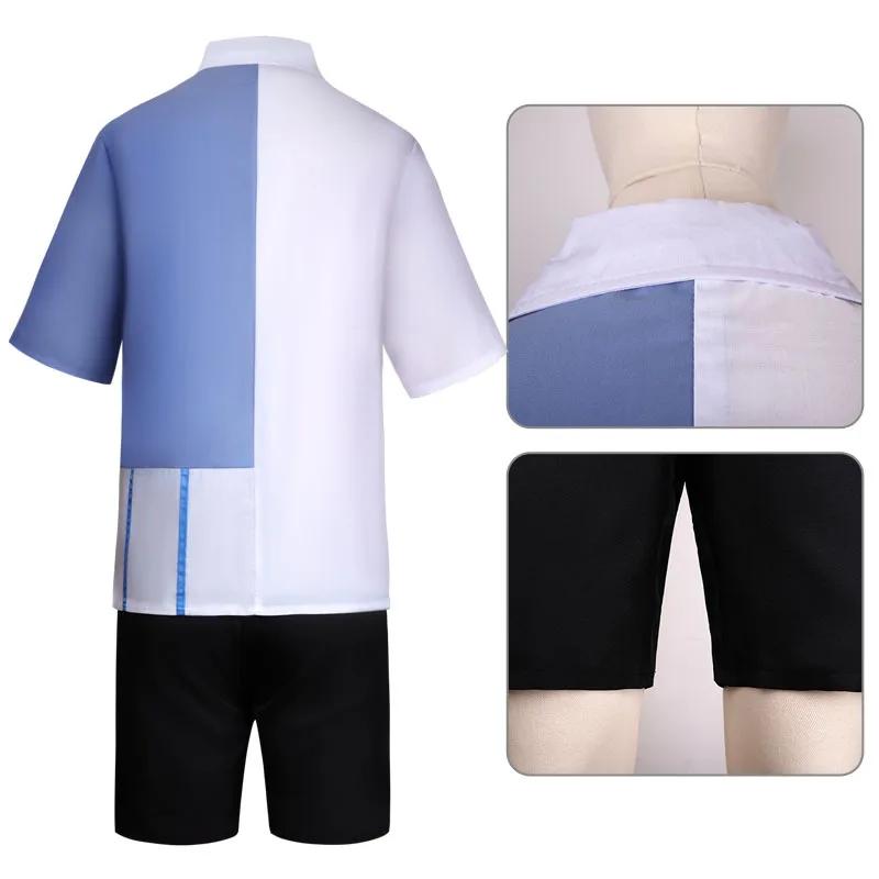 Anime Link Click Lucas Cosplay Costume Hat White Short Lu Guang Blue Shirt Pant Hat Full Set Daily Clothing Halloween Suit