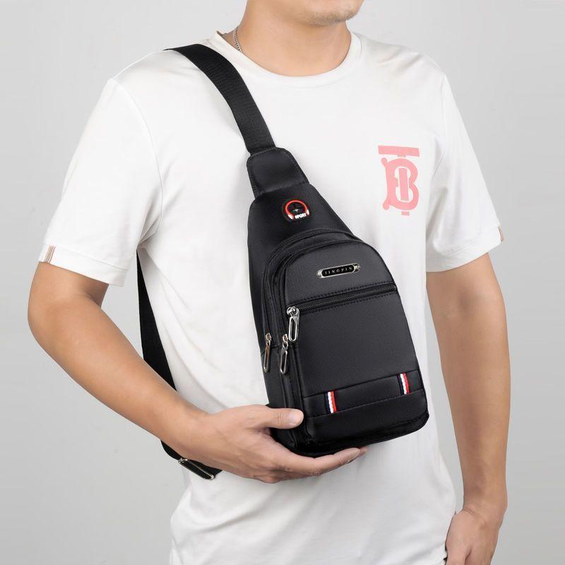 Borsa da Petto per Uomo Tela Sport Crossbody Uomo Borsa a Spalla Borsa da Petto per Cellulare