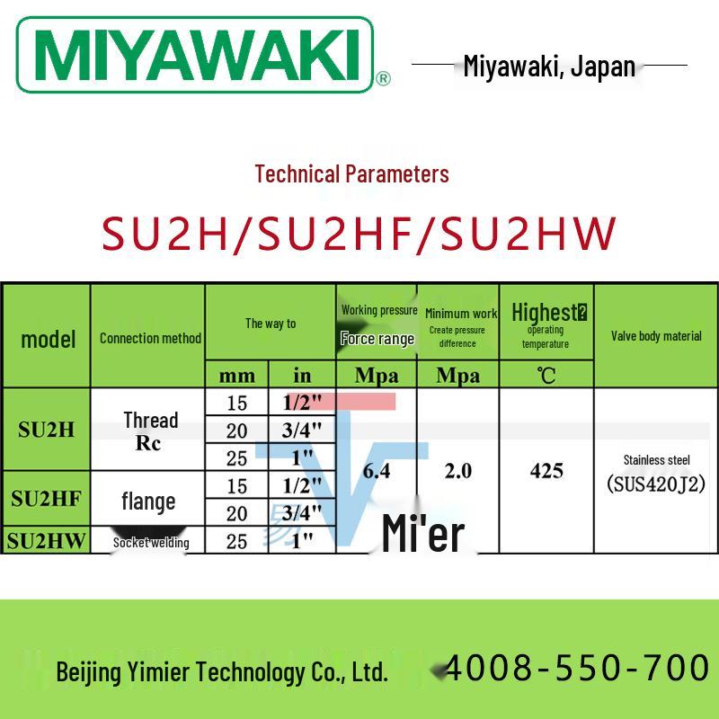Miyawaki SU2H SU2HF SU2HW Disc Steam Trap from Japan