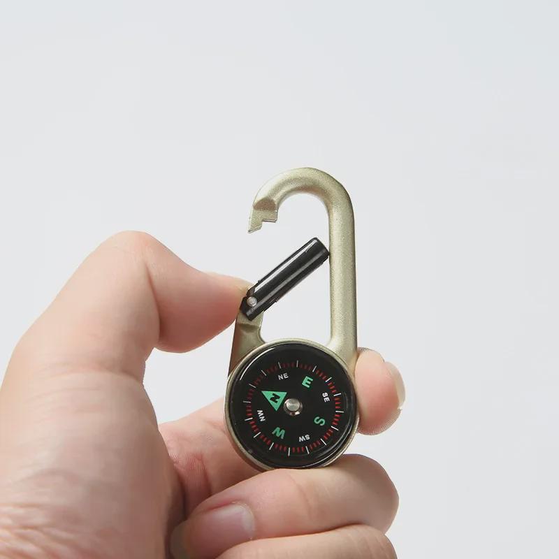 Zinc & Aluminum Alloy Carabiner Compass for Climbing