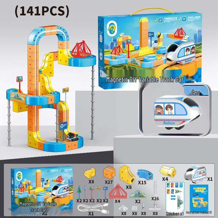 Magnetic Anti-Gravity Building Blocks: High-Speed Rail Track Toy for Kids
