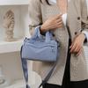 Multi-Purpose Canvas Crossbody Bag Zipper Small Square Bag Fashion Nylon Shoulder Bag  Student
