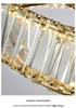 Italian Minimalist Crystal LED Ceiling Light for Bedroom and Living Room