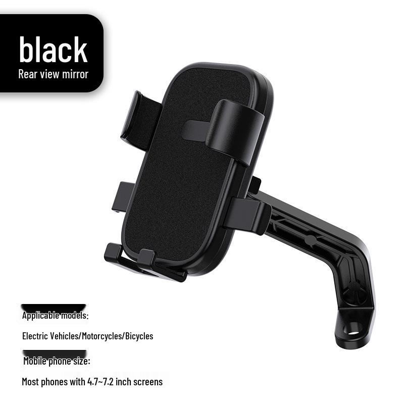 Electric Car & Bicycle Phone Holder: Shock-Absorbent, Waterproof Sunshade, Helmet Attachment for Motorcycles.