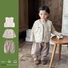 Spring 2026 Toddler Boys' Three-Piece Outfit: Vest, Base Layer, and Pants Set