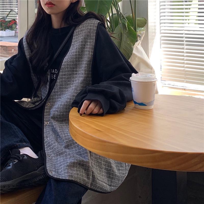 Women's Fleece-Lined Oversized Sweatshirt: Autumn/Winter Korean Style, Plus Size, Couple Wear, Casual Student Top