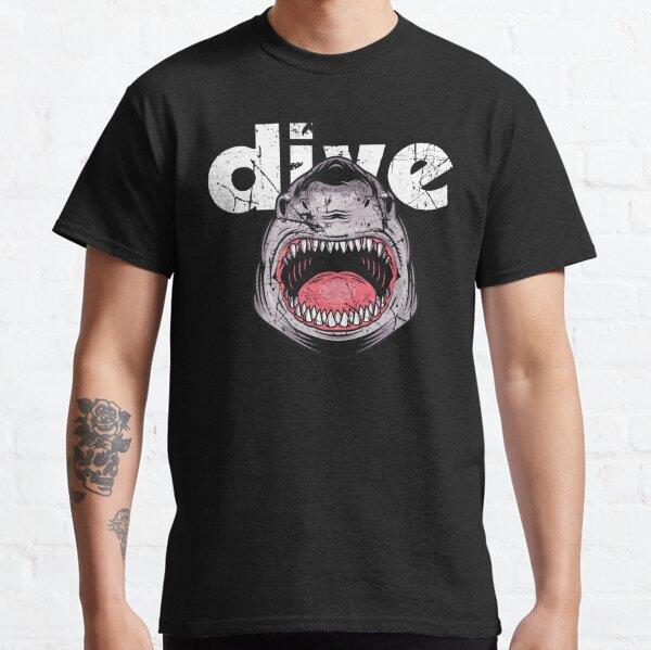 Men Shark Diver Scuba Diving Dive T Shirt Sea Equipment Pure Cotton Clothing  Short Sleeve O Neck Tee Shirt Plus Size TShirt