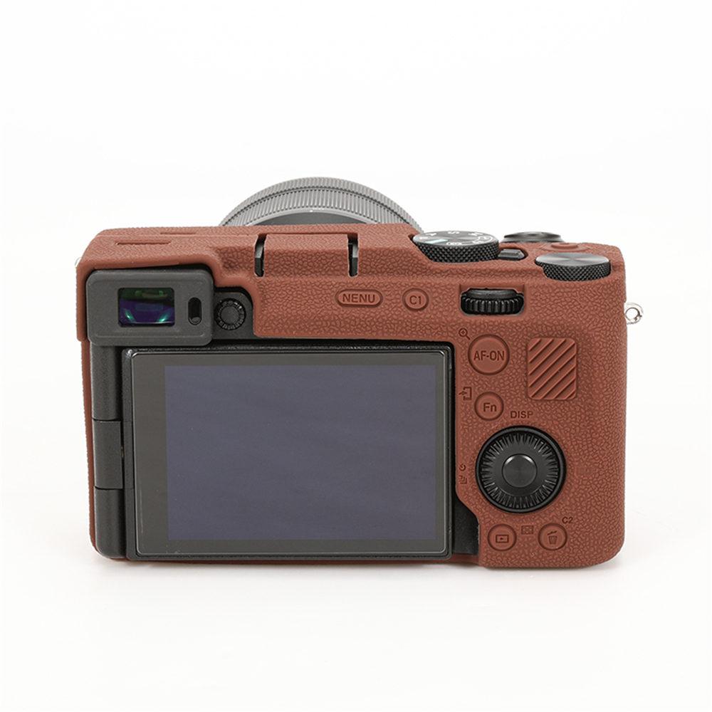 Pro Sony A7C2 Měkké Gumové Silikonové Pouzdro Pro Sony A7CII Alpha 7C II Brnění Kryt Těla Digitálního Fotoaparátu Kůže