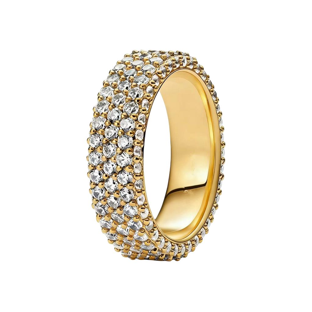 New S925 Silver Red Rose Bow Simple Love Ring Card Snowflake Series Ice Linghua Gold Bee Flower Ring Jewelry