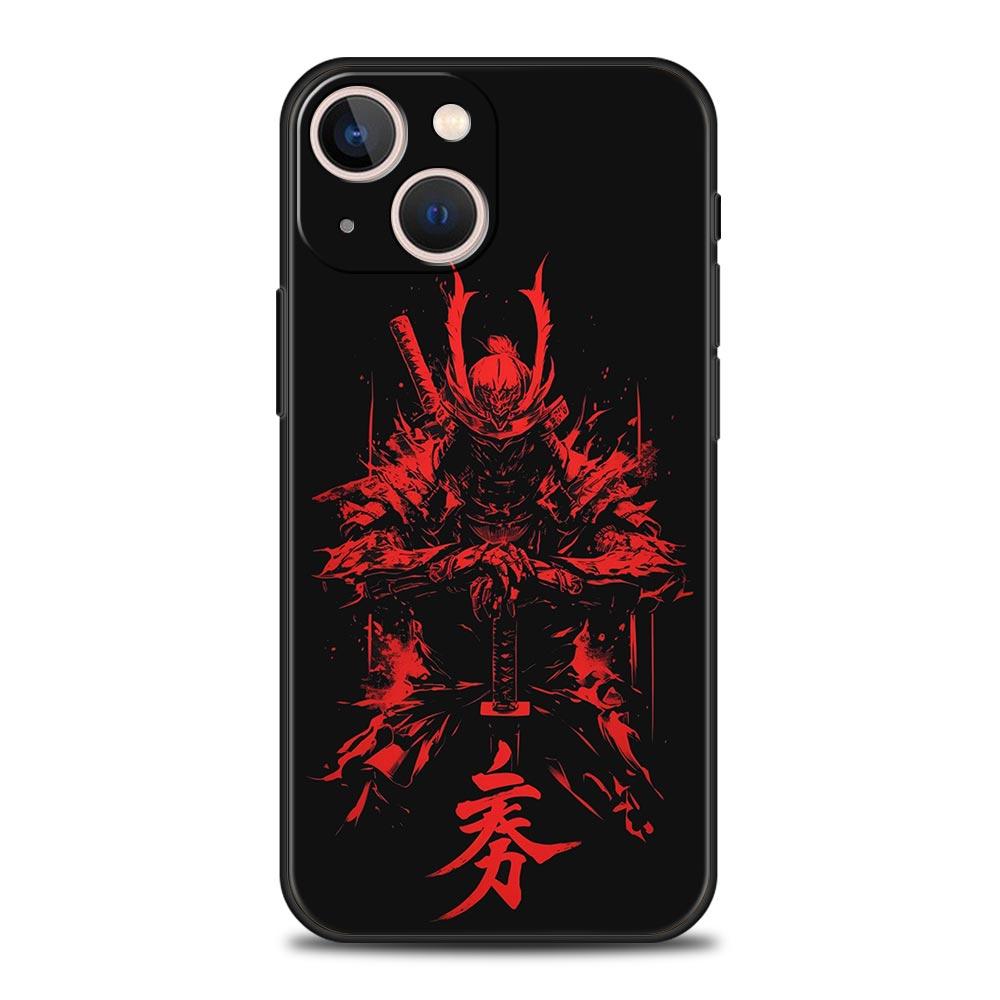 

Японский Бусидо Самурай Чехол для Телефона Для iPhone 17 16 15 Pro Max 11 12 13 14 7 8 Plus SE 2020 X XR XS Чехол Мягкий Черный iPhone 13 Pro