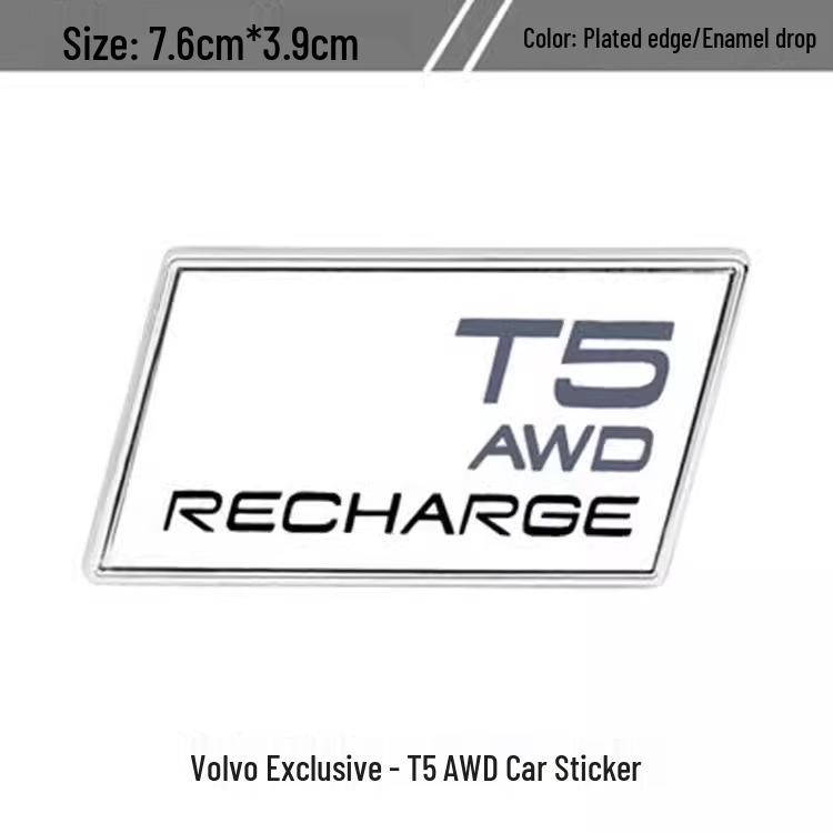 Adesivo per Auto Emblema Posteriore Volvo XC90 XC60 XC40 B5 B6 T3 T5 T6 T8
