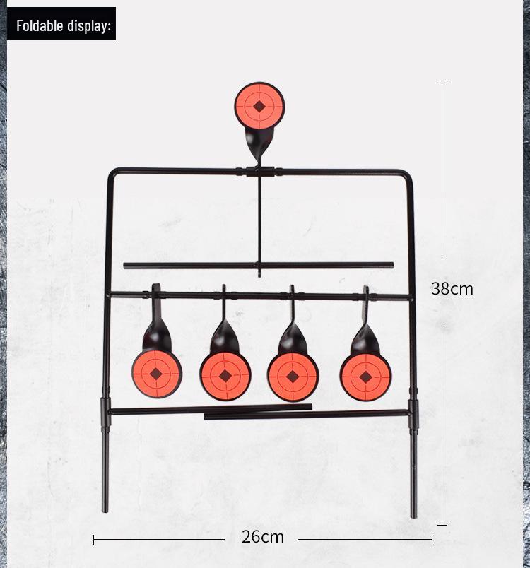 Drehendes Metall-Ziel für Weichkugeln zum Schießen für CS-Taktiktraining im Innen- und Außenbereich