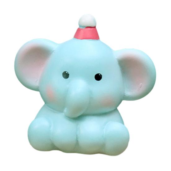

Mini Elephant Figurines Miniature Resin Fairy Garden Elephant Models Micro Moss Landscape DIY Terrarium Crafts for Dollhouse Aquarium Decor B