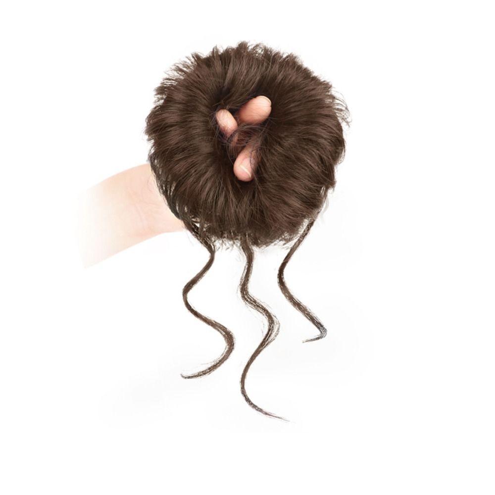 Curly Chignon Kids Messy Hair Bun Hair Extensions False Hair Pieces  for Children