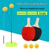 Durable Flexible Shaft Table Tennis Trainer for Seniors: Single-User Professional Self-Training Tool, Vision Ball Included