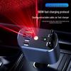 Starry Sky Car Cigarette Lighter Charger, 120W Fast Charging with Retractable Dual Cords
