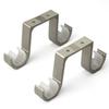 Aluminum Alloy Double Curtain Rod Holders Install Rods for Drapery Rod 3-Color