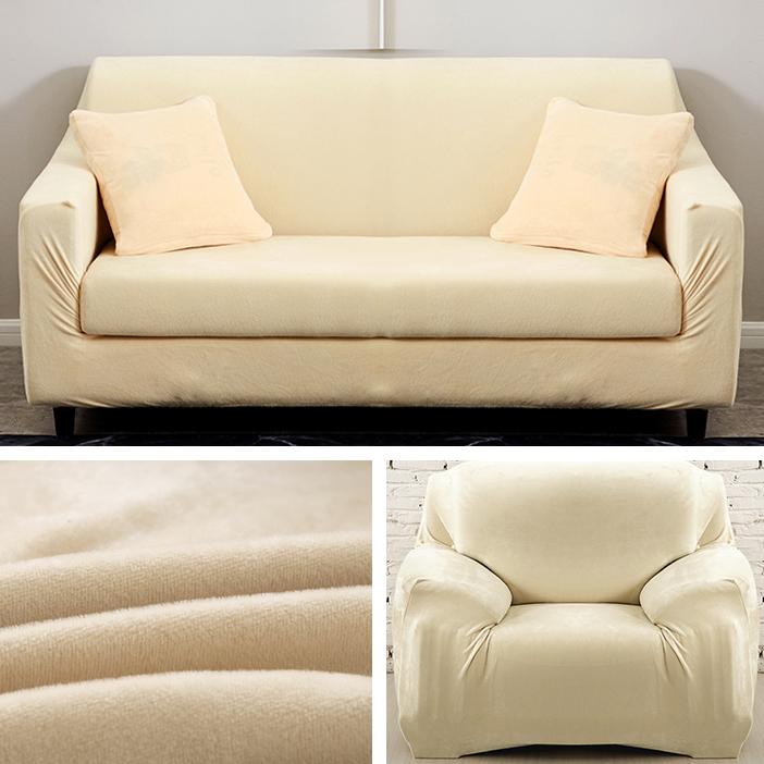 Plush Fabirc Sofa Cover Thick Slipcover Couch Sofacovers Stretch Elastic Cheap Sofa Covers Towel Wrap Covering