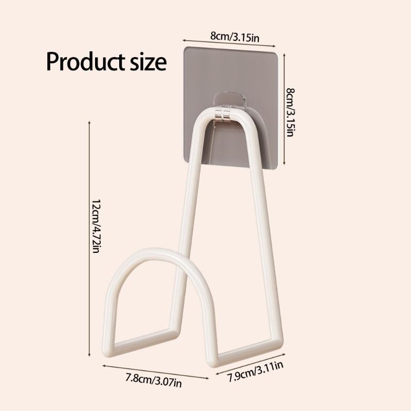 Badminton Racket Holder Wall Mount Rack with Strong Adhesive Metal Space Saving Organizer for Sports Equipment