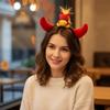 Mascot New Year Headband Cartoon Plush Horse Headband Sweet Horse Hair Hoop  Party Decoration