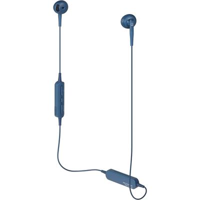 Audio Technica Ath C200bt Bl Modrá Polouzavřená Bezdrátová Bluetooth Sluchátka s Mikrofonem a Dálkovým Ovládáním