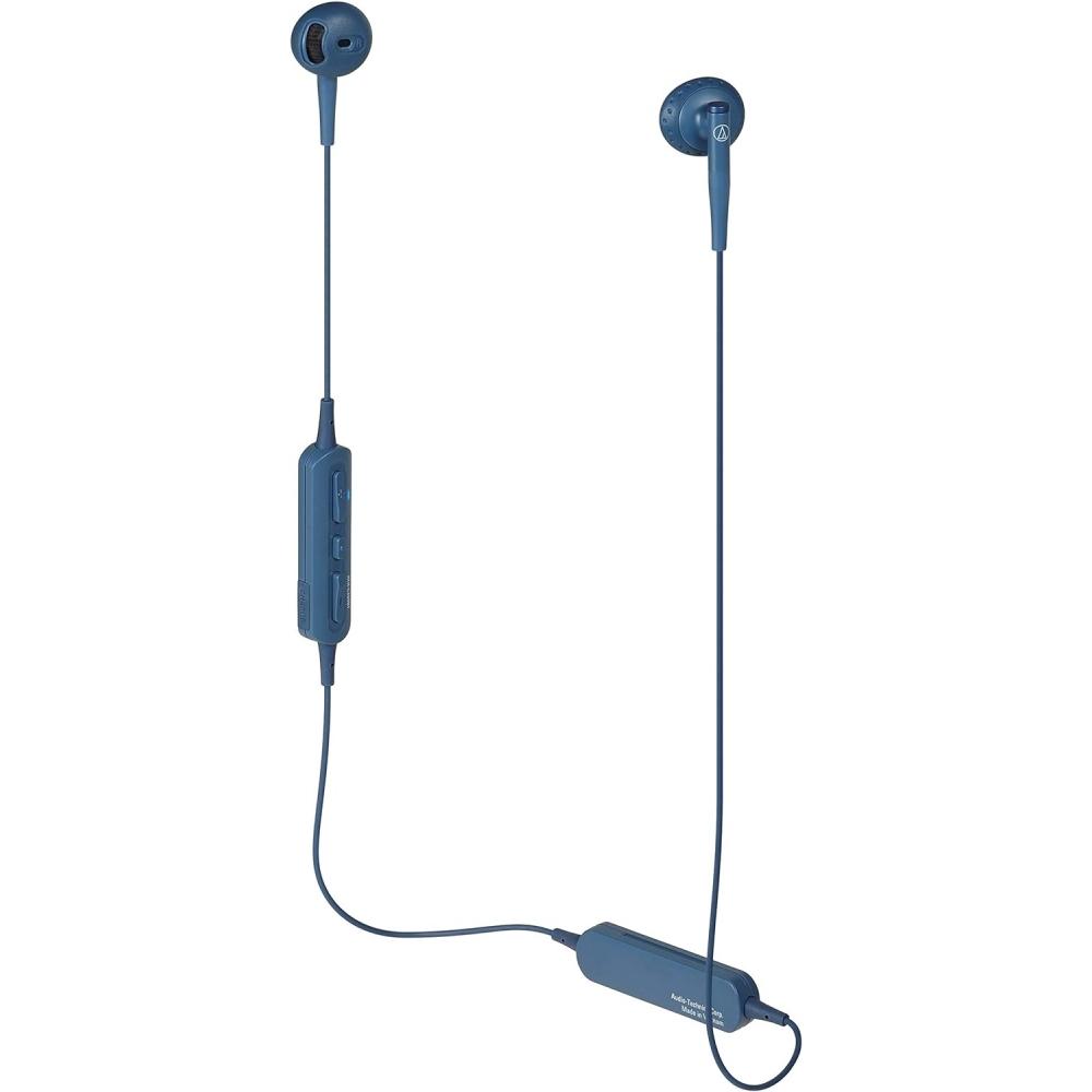 

Audio Technica Ath C200bt Bl Blue полуоткрытые беспроводные Bluetooth-наушники с пультом управления микрофоном