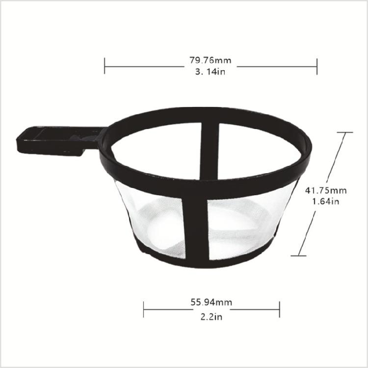 6 Stück Elegante Nylon-Kaffeefilter Wiederverwendbar und Einfach zu Verwenden für Kaffeemaschine und Aufgüsse Ideal für den Täglichen Gebrauch