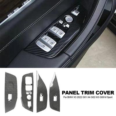 Para BMW X3 X4 2024 Fibra de Carbono ABS Consola Central Panel Cubierta Embellecedor Palanca de Cambios/Salida de Ventilación Panel Aire Acondicionado Cubierta Embellecedor