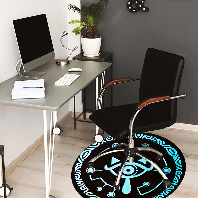 

1pc Eye Symbol Round carpet, Made of Polyester,Perfect for Decorating Office Chairs, Living Rooms 80cm