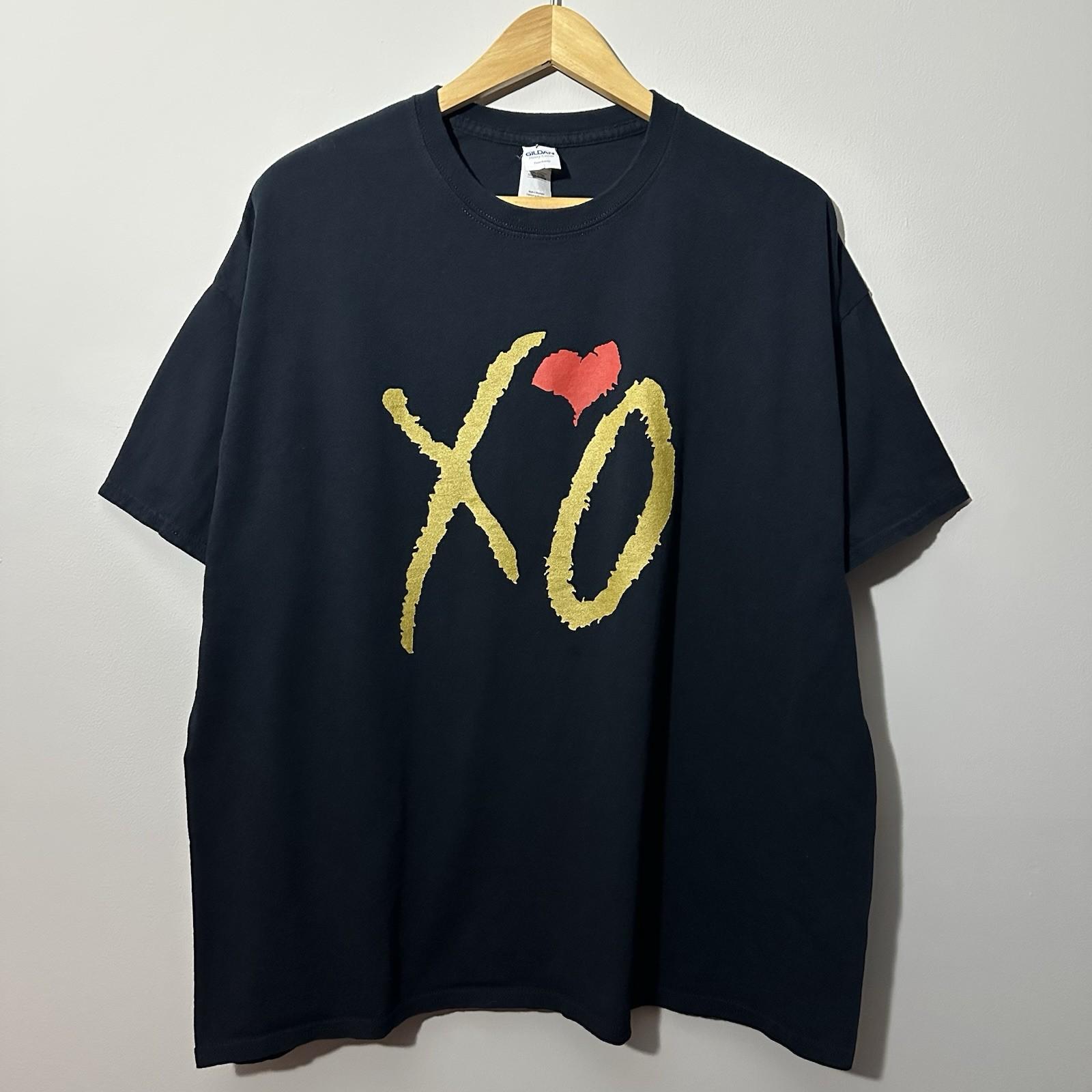 The Weeknd XO Logo T Adult Size 2XL Black Graphic Tee Unisex T-Shirt S