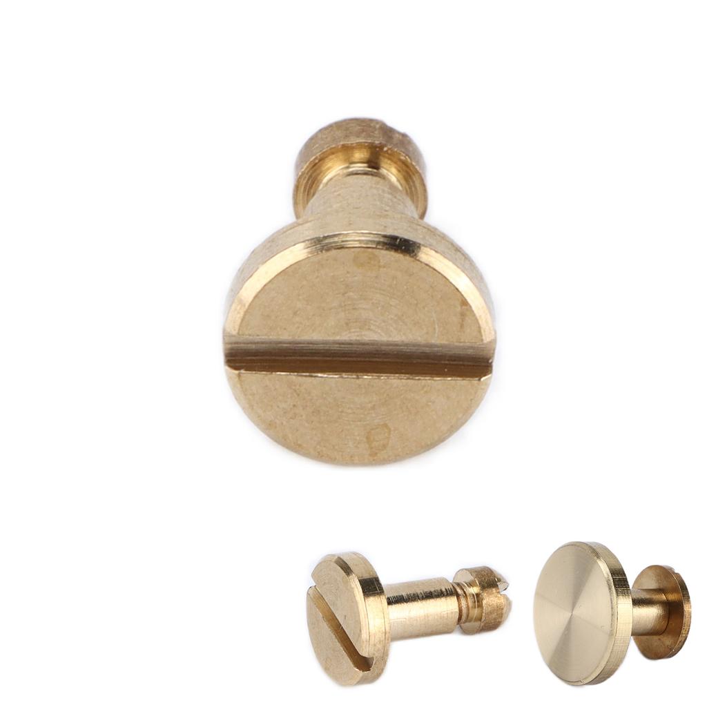10 Sets Book Binding Screw Easily Binding Disassemble Sturdy DIY Ledger Rivets for Leather Crafts Le