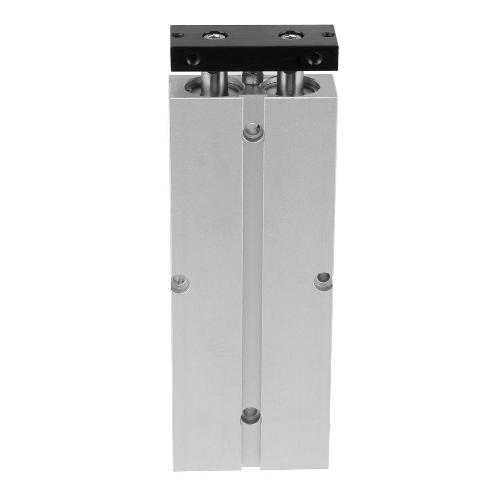 1pc 20mm Bore 100mm Stroke Double Rod Double Acting Aluminum Alloy Pneumatic Air Cylinder