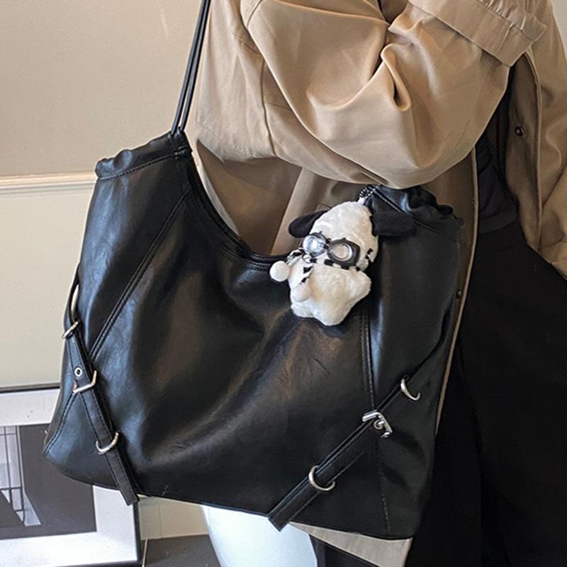 Commuting Retro Large-capacity Bag, Casual and Simple Single-shoulder Bag, College Student Tote Bag