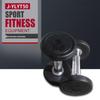 Jieruite Eco-friendly Rubberized Dumbbells & Rack