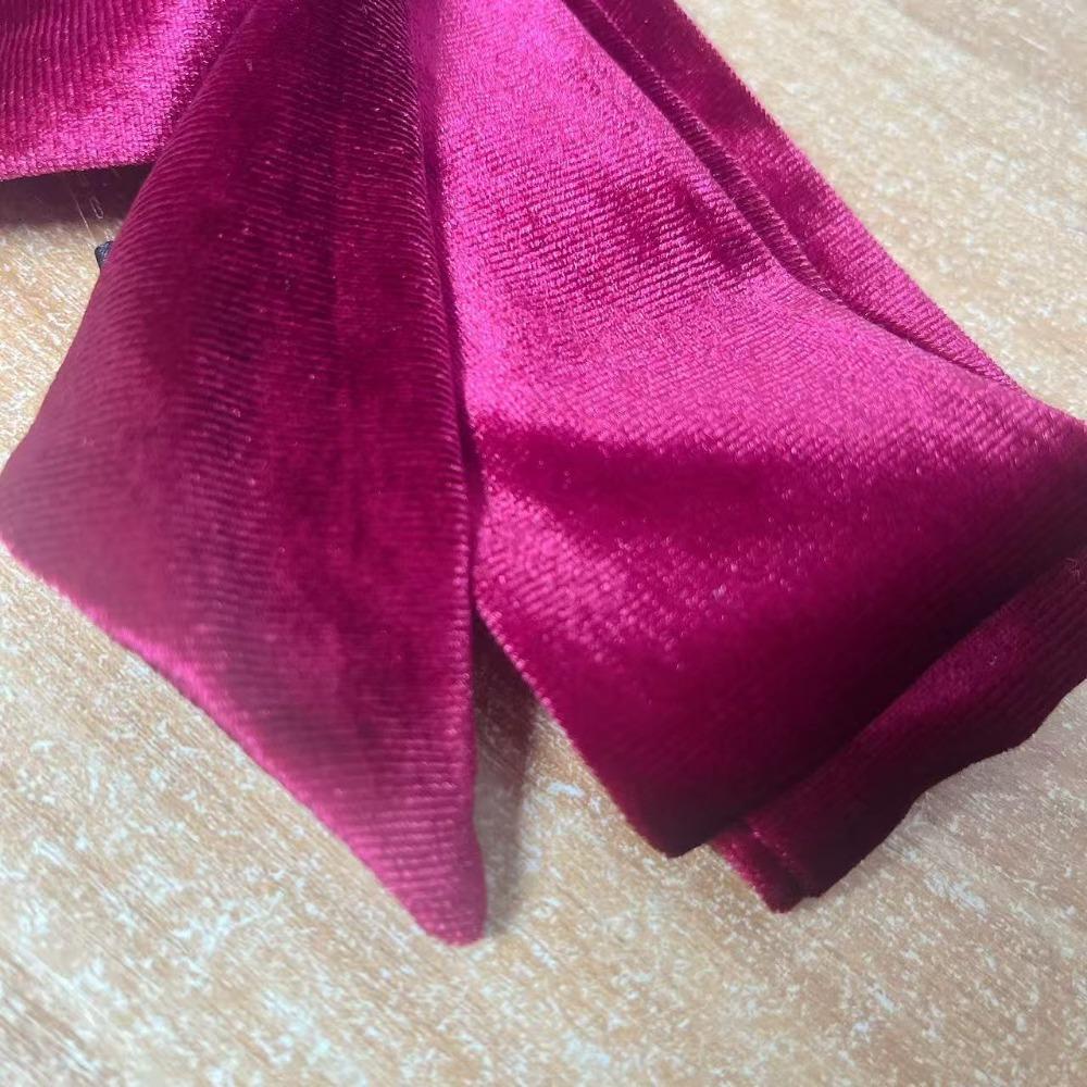 Classic Velvet Material Velvet Belt Solid Color Narrow Ribbon Scarf Long Hair Band Outfit Decoration