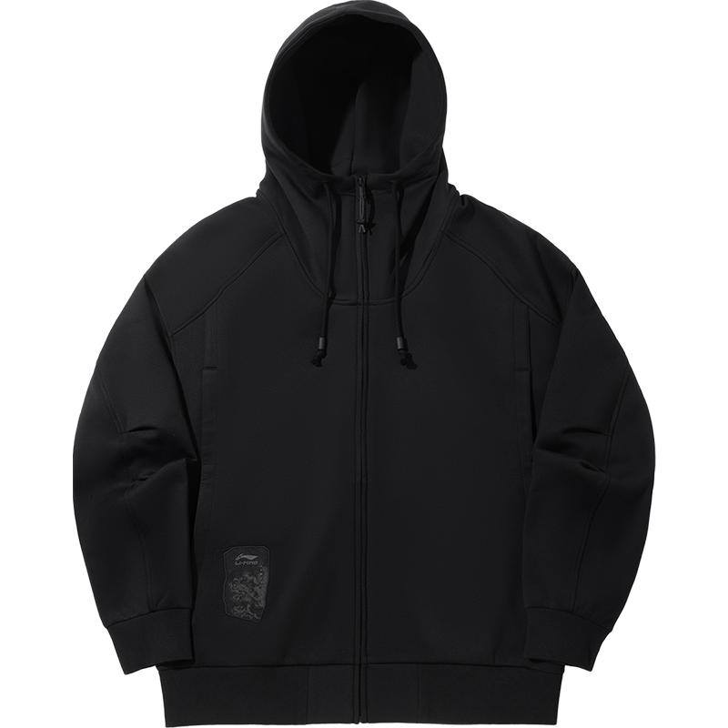 Li Ning Kung Fu Series Warm Loose Fit Hooded Sweatshirt Men sweatshirt AWDVB79-2