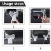 Bling Car Headreat Hook, 2PCS Crystal Rhinestone Cute Bow Vehicle Seat Back Hanger Storage For Purses Bags Grocery, Diamond Auto Rear Seat Organizer,