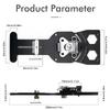 Adjustable Angle Track Saw Square with -45° To 45° Quick Positive Angle Stop,Protractor,90 Degree Right Angle Rail Square Guide