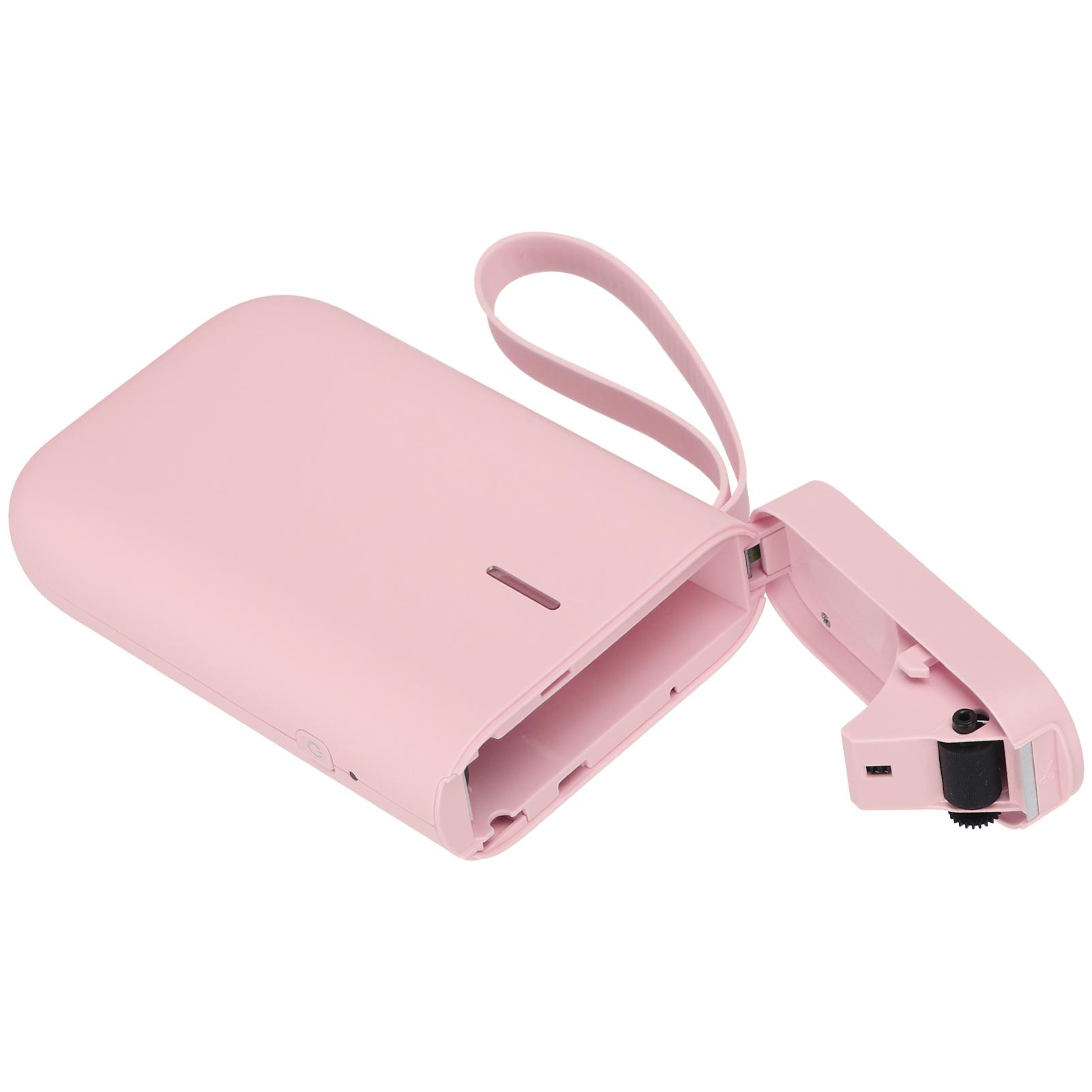 

Маленький принтер этикеток, портативный бытовой портативный Bluetooth-принтер для термонаклеек(розовый ) розовый