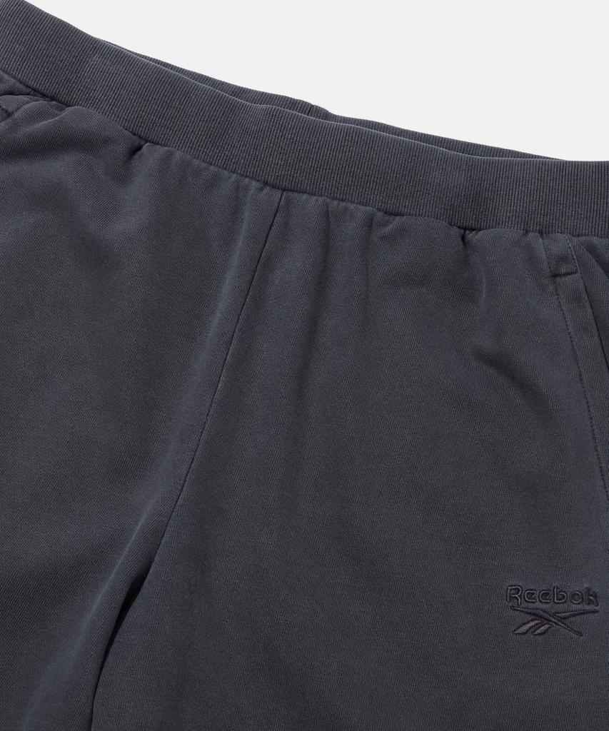 REEBOK Garment-Dyed Relaxed Fit Wide Jogger Pants - Dark Grey