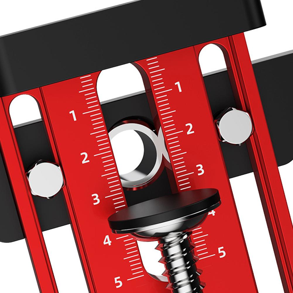 Cabinet Door Installation Positioner Aluminum Alloy Cabinet Door Mounting Jig Practical Woodworking Tool for Home Use